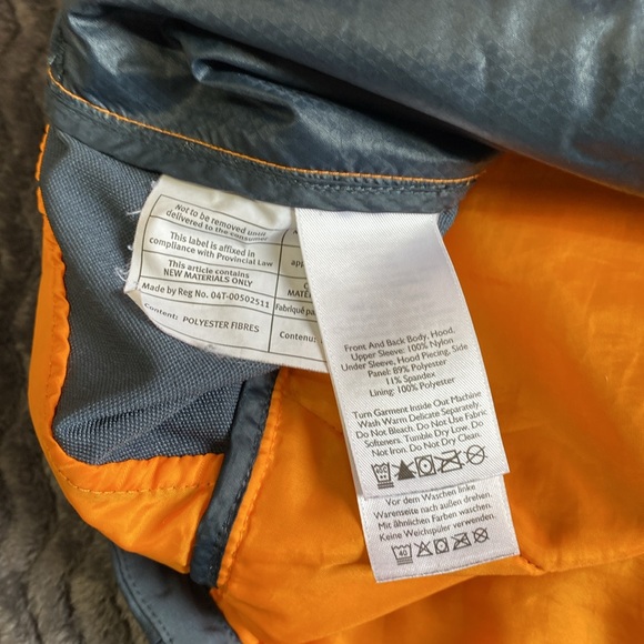 Eddie Bauer athletic performance, jacket, size men’s, medium, gray with orange - Picture 11 of 16